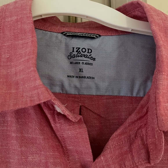Izod Men’s XL Linen button down shirt - Picture 2 of 2